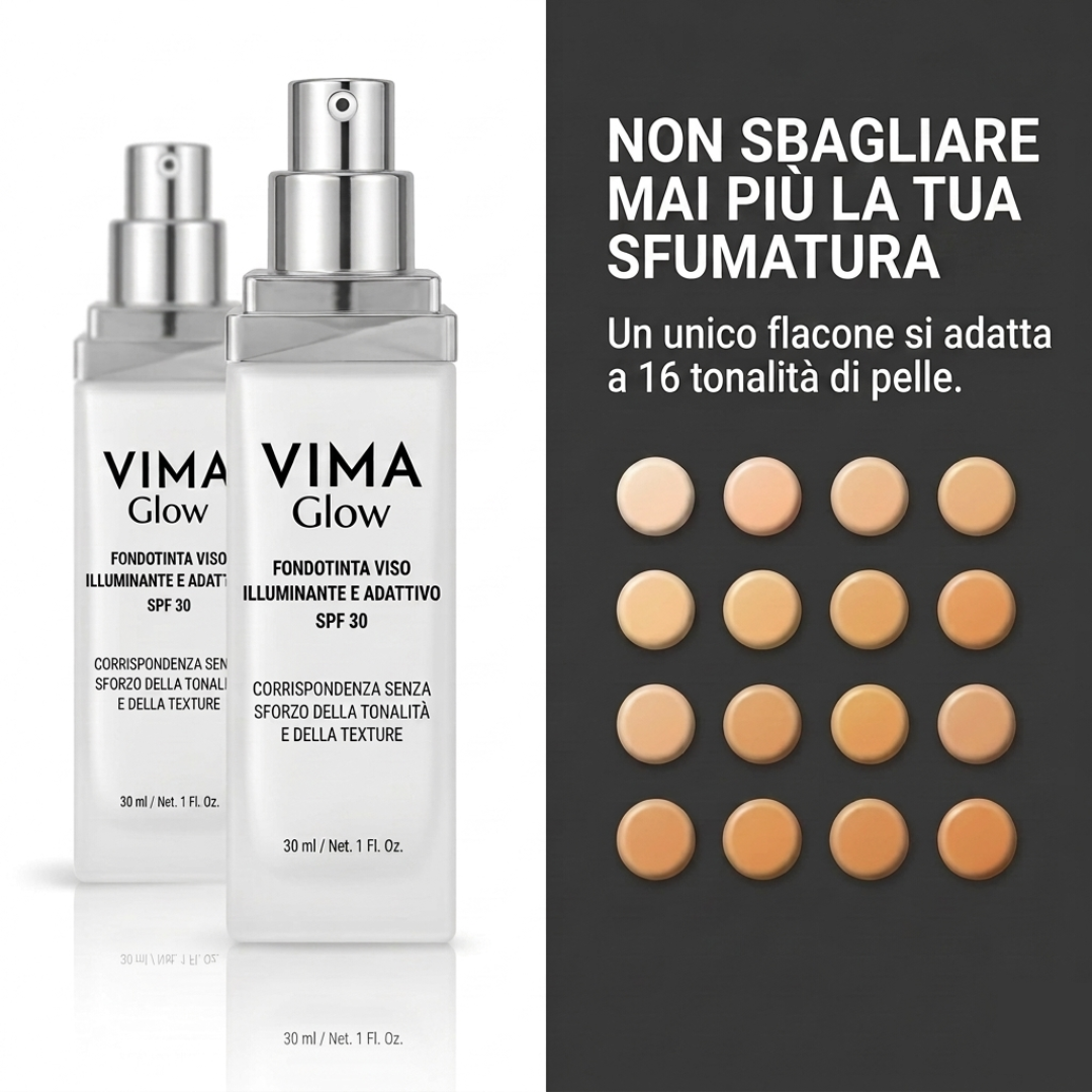 VIMA Glow - Fondotinta Adattivo con Protezione Solare SPF30
