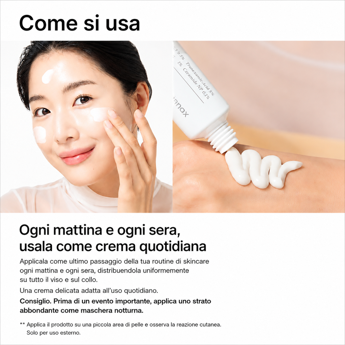 Lumière – Crema Illuminante Anti-Macchie Coreana Avanzata all'Acido Tranexamico
