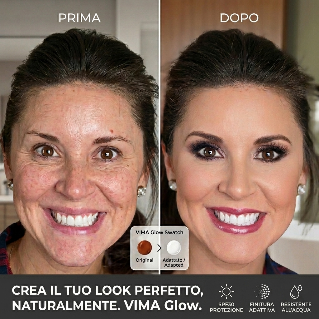 VIMA Glow - Fondotinta Adattivo con Protezione Solare SPF30