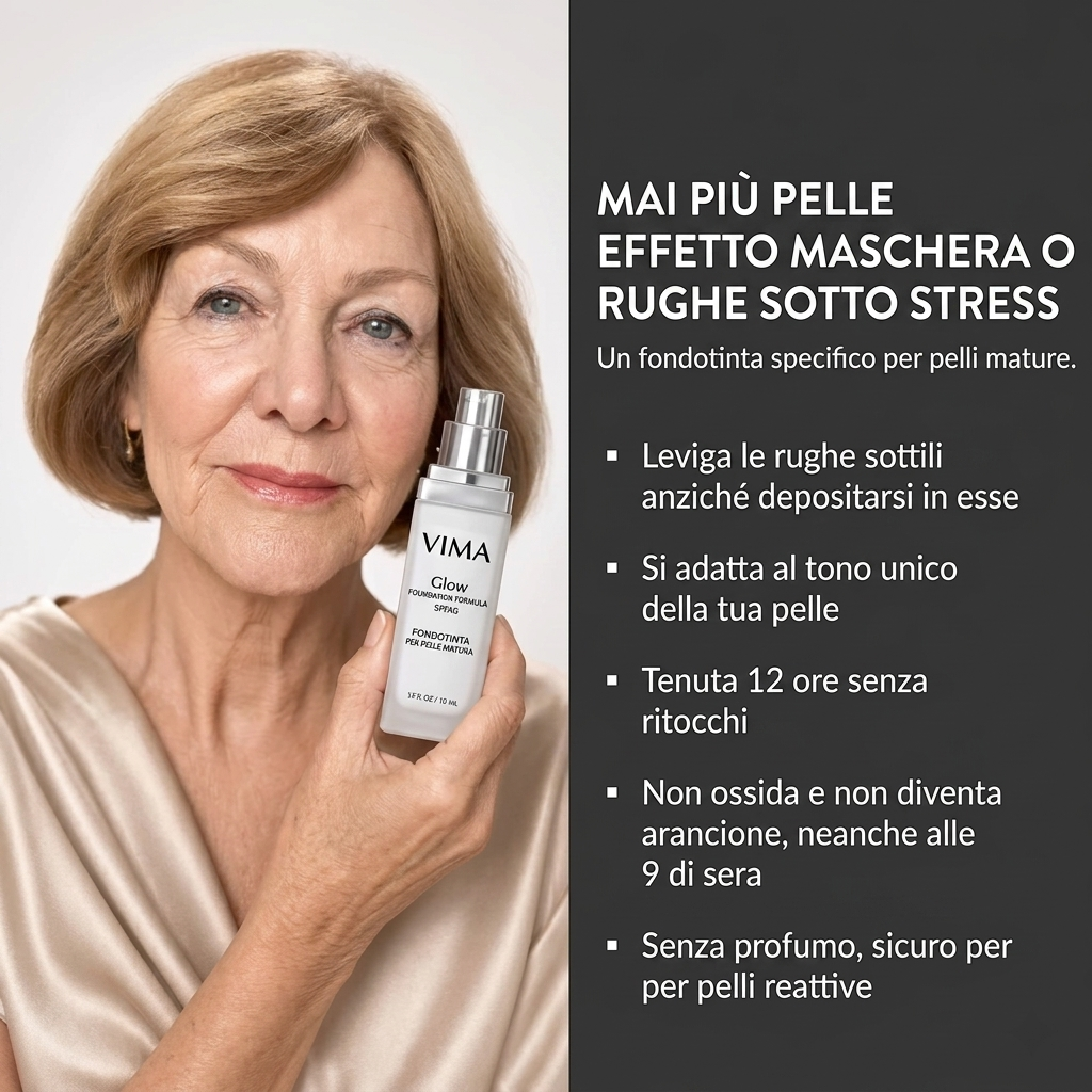 VIMA Glow - Fondotinta Adattivo con Protezione Solare SPF30