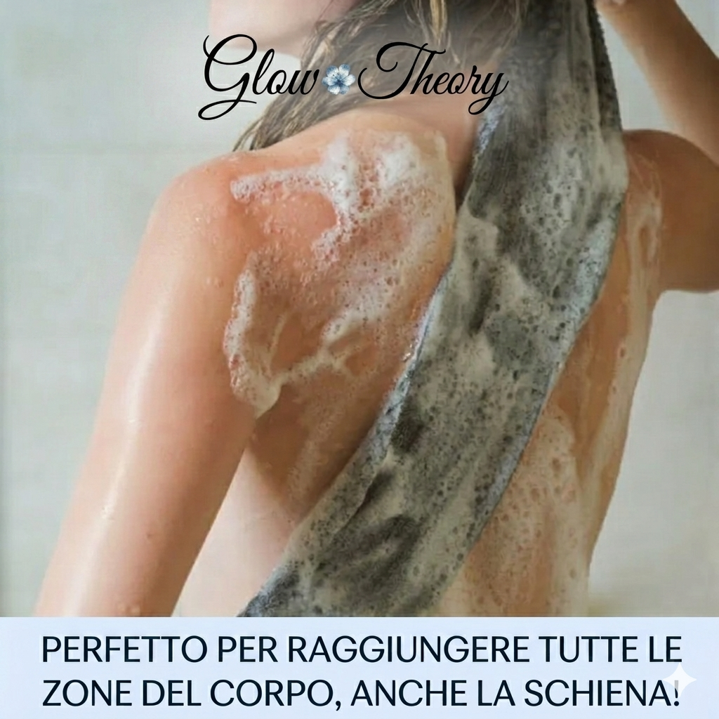 GlowScrub™ – Salvietta Doccia Esfoliante Rigenerante